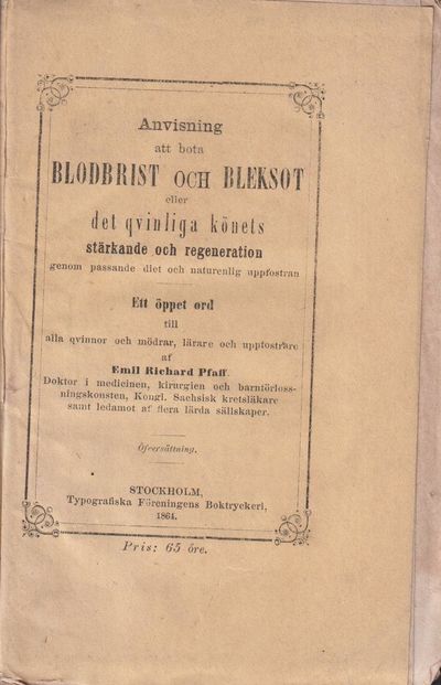 Anvisning att bota blodbrist och bleksot eller…