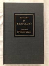 image of Studies In Bibliography Volume 33