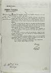 Secretaria de Guerra y Marina...El Exmo. Sr. Presidente Interino de la Republica Mexicana Se Ha Servido Dirigirme el Decreto Que Sigue. "El Presidente...sabed: Que para Manifestar el Justo Sentimiento de la Nacion y del Ejercito por la Captura del Benemerito de la Patria Presidente General D. Anotnio Lopez de Santa Anna..." [caption title and first lines of text]