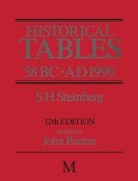 Historical Tables 58 BC - AD 1990