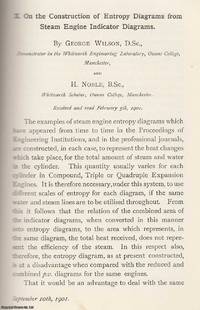 The Construction of Entropy Diagrams from Steam Engine Indicator Diagrams. An original article...