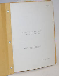 image of United Democrats for Humphrey; Manual of Instructions for Advancemen, June 14, 1968