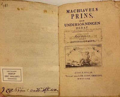 Prins, med undersökningen deraf.