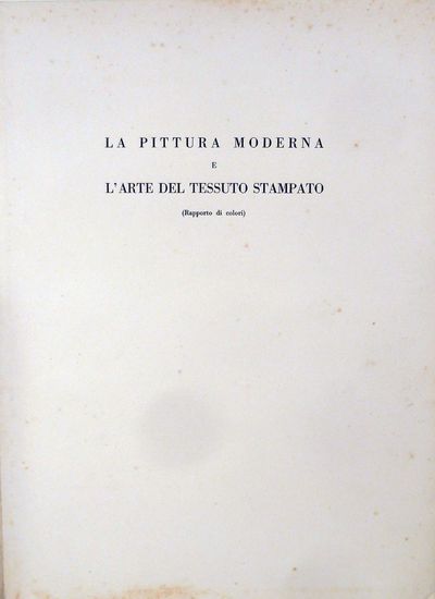 La Pittura Moderna E L'Arte Del Tessuto Stampato (Rapporto di colori)
