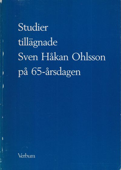 Studier tillägnade Sven Håkan Ohlsson på…