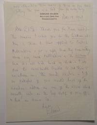 Autographed Letter Signed to drama critic Edith Oliver