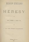 BISHOP FOSTER'S HERESY
