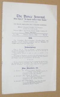 The Dance Journal Vol.VII No39, January 1914: Official organ of 'The Imperial Society of...
