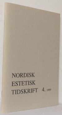 Nordisk estetisk tidskrift nr 4 1989.