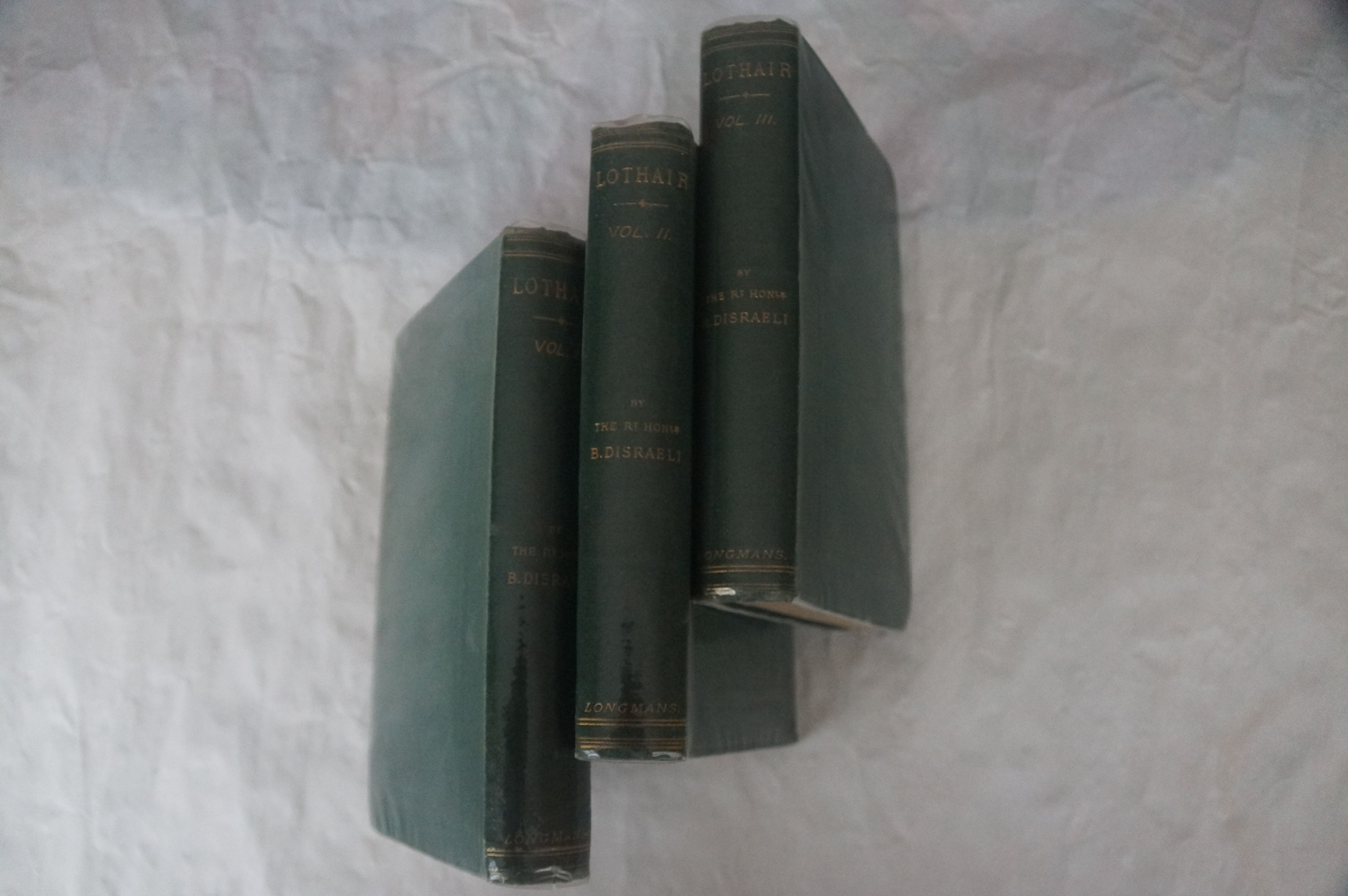Lothair by Benjamin DISRAELI First Edition 1870 from Longland