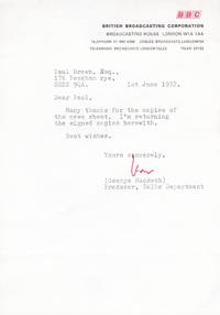 Letter to Paul Brown