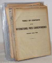 cover of International Press Correspondence, January - June 1924