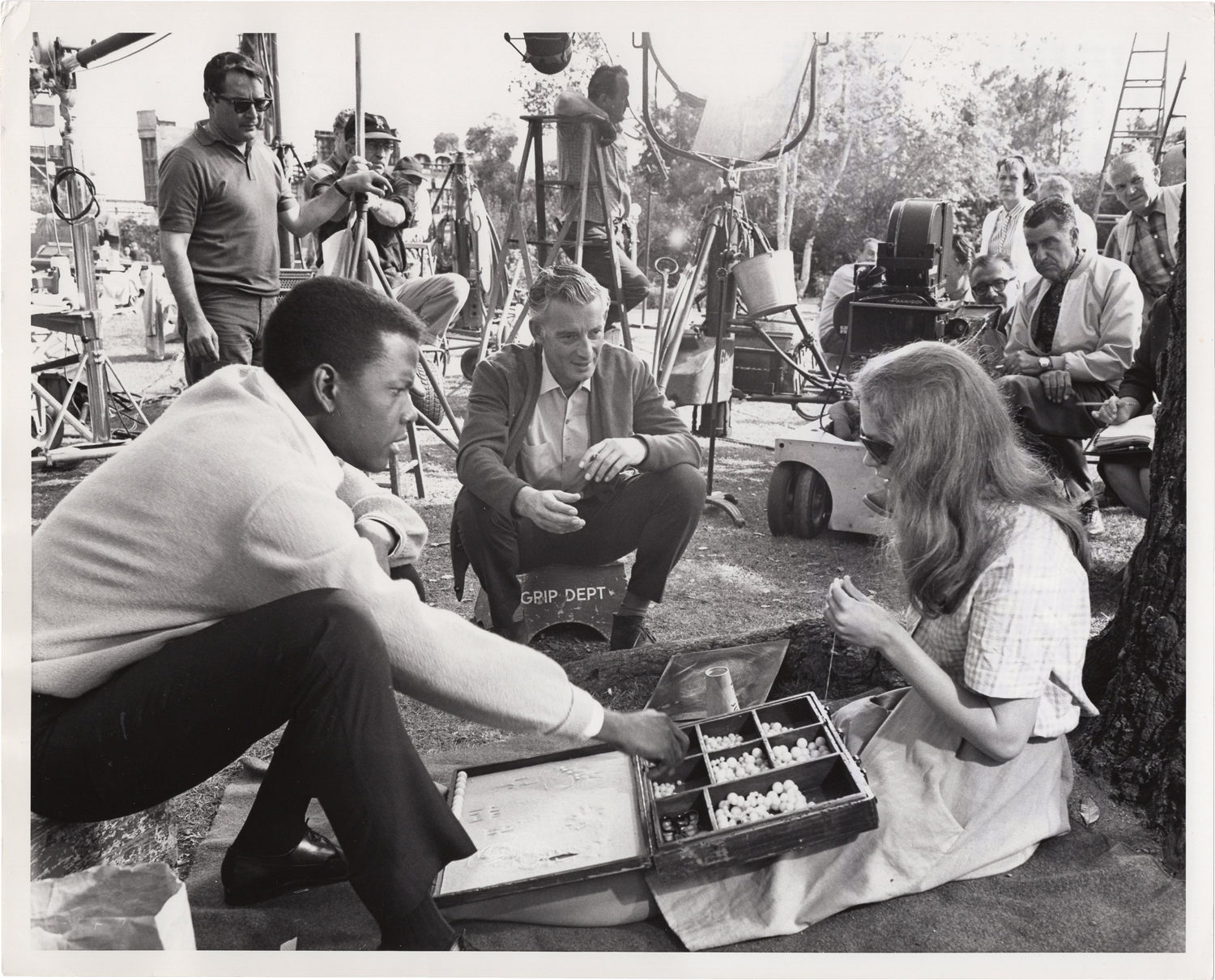 A Patch of Blue (Original photograph from the set of the 1965 film) by  Elisabeth Fraser (starring) Ivan Dixon - 1965 - from Royal Books, Inc.  (SKU: 145162)