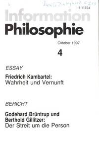 Information Philosophie 4. October 1997.