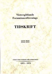 Västergötlands fornminnesförenings tidskrift…