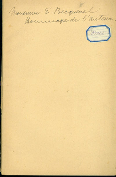 Annual general meeting . . . W. Crookes, F.R.S., President, in the chair. Offprint Inscribed by Crookes to E. Becquerel