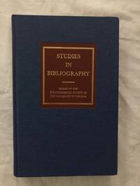 image of Studies In Bibliography Volume 59