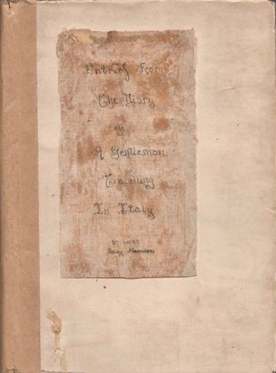 Cambridge: n.p., 1925. Hardcover. Very good. Approx. 6.75