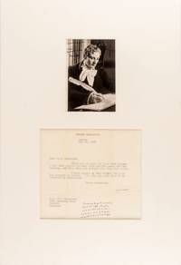 Signed Postcard Photograph of John Gielgud in He Was Born Gay with Typed Letter Signed by Gielgud.