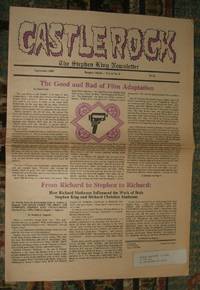 cover of Castle Rock Vol. 4 No.9 Stephen King Newsletter Sept. 1988 Richard Matheson