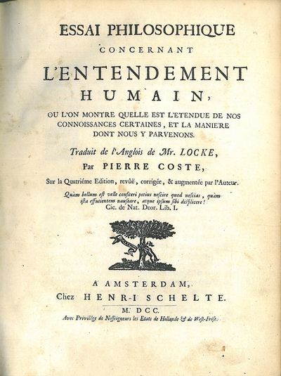 Essai Philosophique concernant l'Entendement…