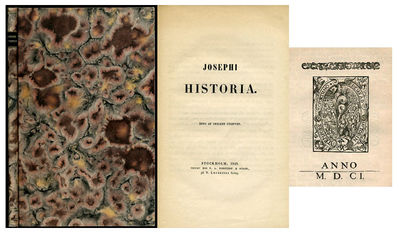 Josephi historia. Ånyo af trycket utgifven.