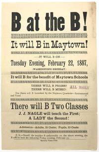 B at the B! It will B in Maytown!