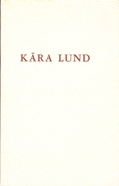 Kära Lund. [Utg. av Lundaförlaget].