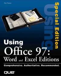 Special Edition Using Word and Excel in Office 97