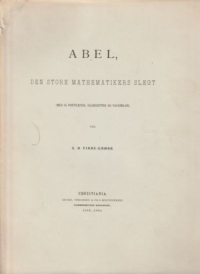 Abel, den store mathematikers slegt. Med 55…