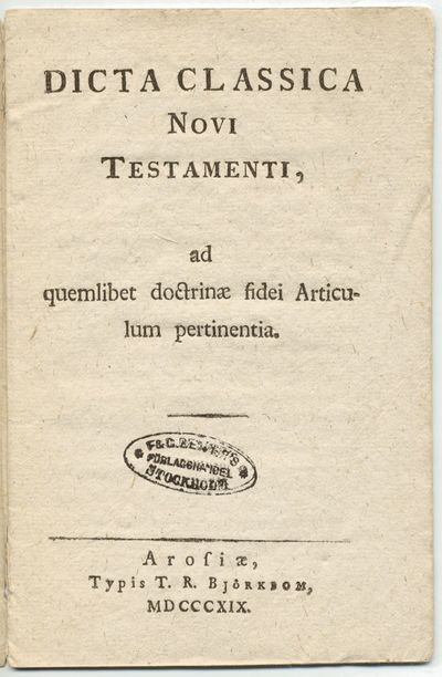 Dicta classica Novi testamenti, ad quemlibet…