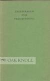 TAGESFRAGEN ZUR PREISBINDUNG DES DEUTSCHEN BUCHHANDELS by Hans Franzen - 1967 - from Oak Knoll Books/Oak Knoll Press (SKU: 50611)