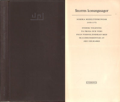 SNORRES KONUNGASAGOR. NORSKA MEDELTIDSKUNGAR…