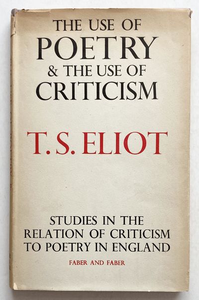 The Use of Poetry & The Use of Criticism. Studies…