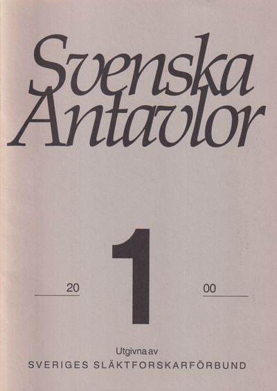 Svenska antavlor. Band V. Utgivna av Sveriges…