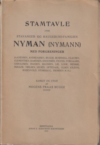 Stamtavle over Stavanger- og Haugesund-familien…
