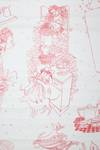 View Image 8 of 10 for Vintage Toile Wallpaper with Caricatures of Foodies Inventory #008203