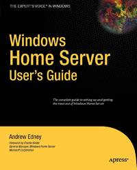 Windows Home Server User's Guide