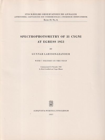 Spectrophotometry of 31 Cygni at Egress 1951 by…