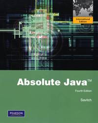 Absolute Java: International Edition