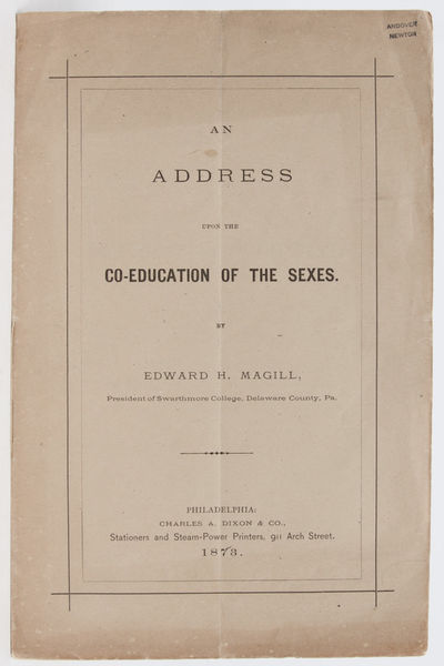 An Address Upon the Co-Education of the Sexes