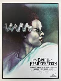 ORIGINAL "THE BRIDE OF FRANKENSTEIN" SCREEN PRINT MOVIE POSTER