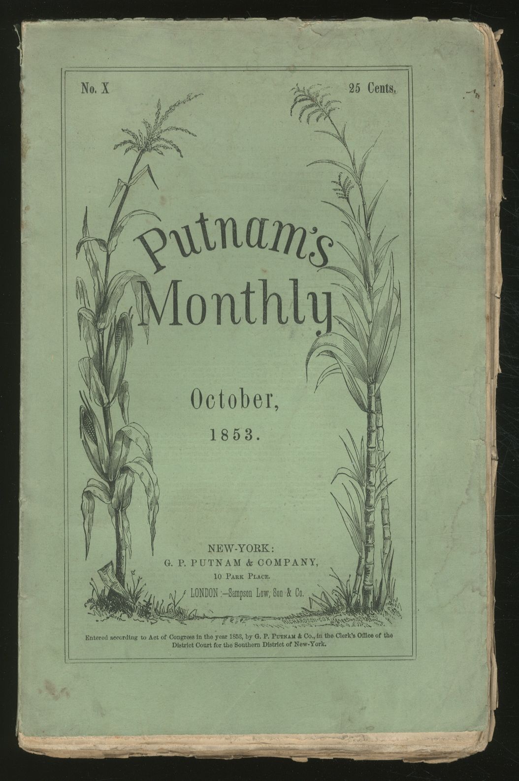 Putnam's Monthy – October 1853, Volume II, Number
