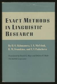 Exact Methods in Linguistic Research