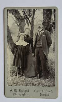 image of Carte De Visite Photograph: Woodland Portrait of Mother, Father & Daughter.