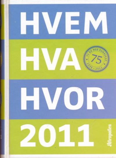 Hvem Hva Hvor 2011