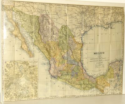 [TRAVEL] [MAPS] RAND, McNALLY & CO.’s INDEXED ATLAS OF THE WORLD. MAP OF MEXICO