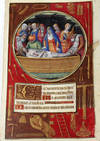 Illuminated Manuscript Leaf: The Entombment, Miniature from a Book of Hours