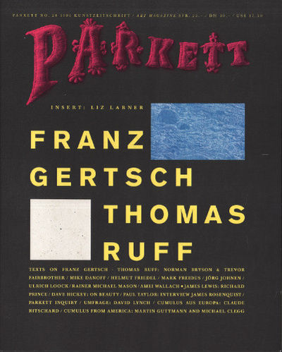 PARKETT NO. 28. KUNSTZEITSCHRIFT / ART MAGAZINE.