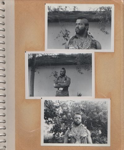 Photo Album/Scrapbook of a Mr. T Impersonator